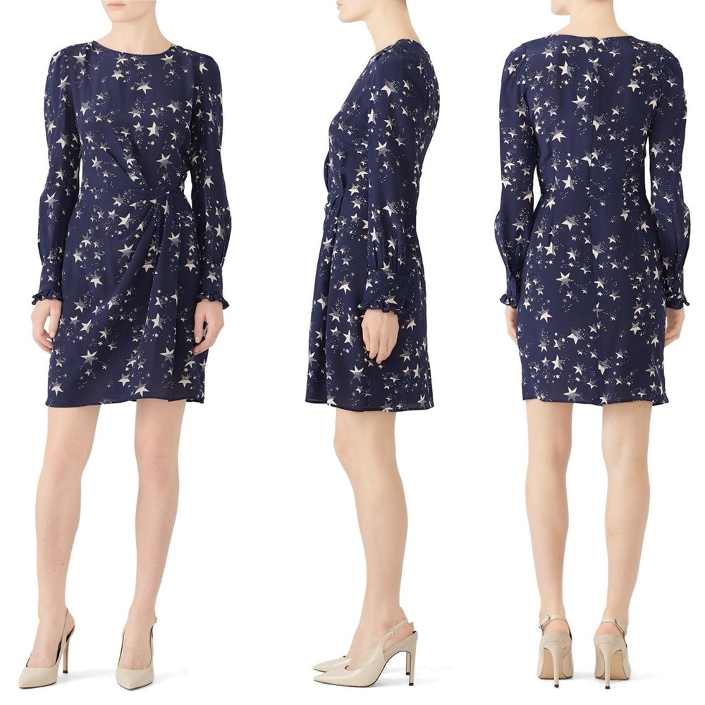 Tara Jarmon Silk Star Print Dress